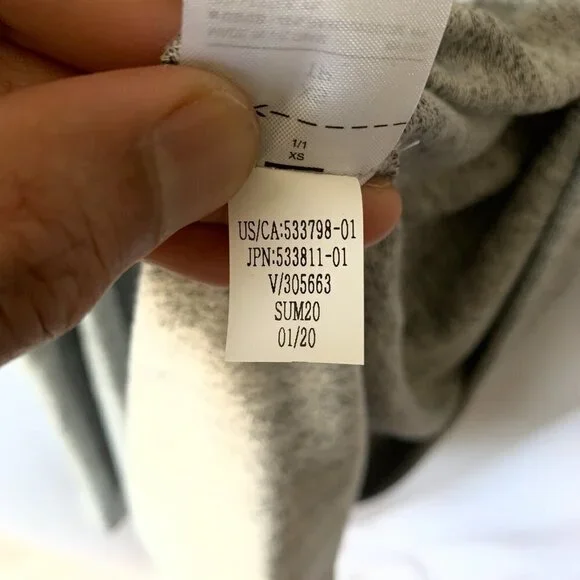 Banana Republic Women's Heather Gray Long Sleeve Robe Size XS - Picture 8 of 11